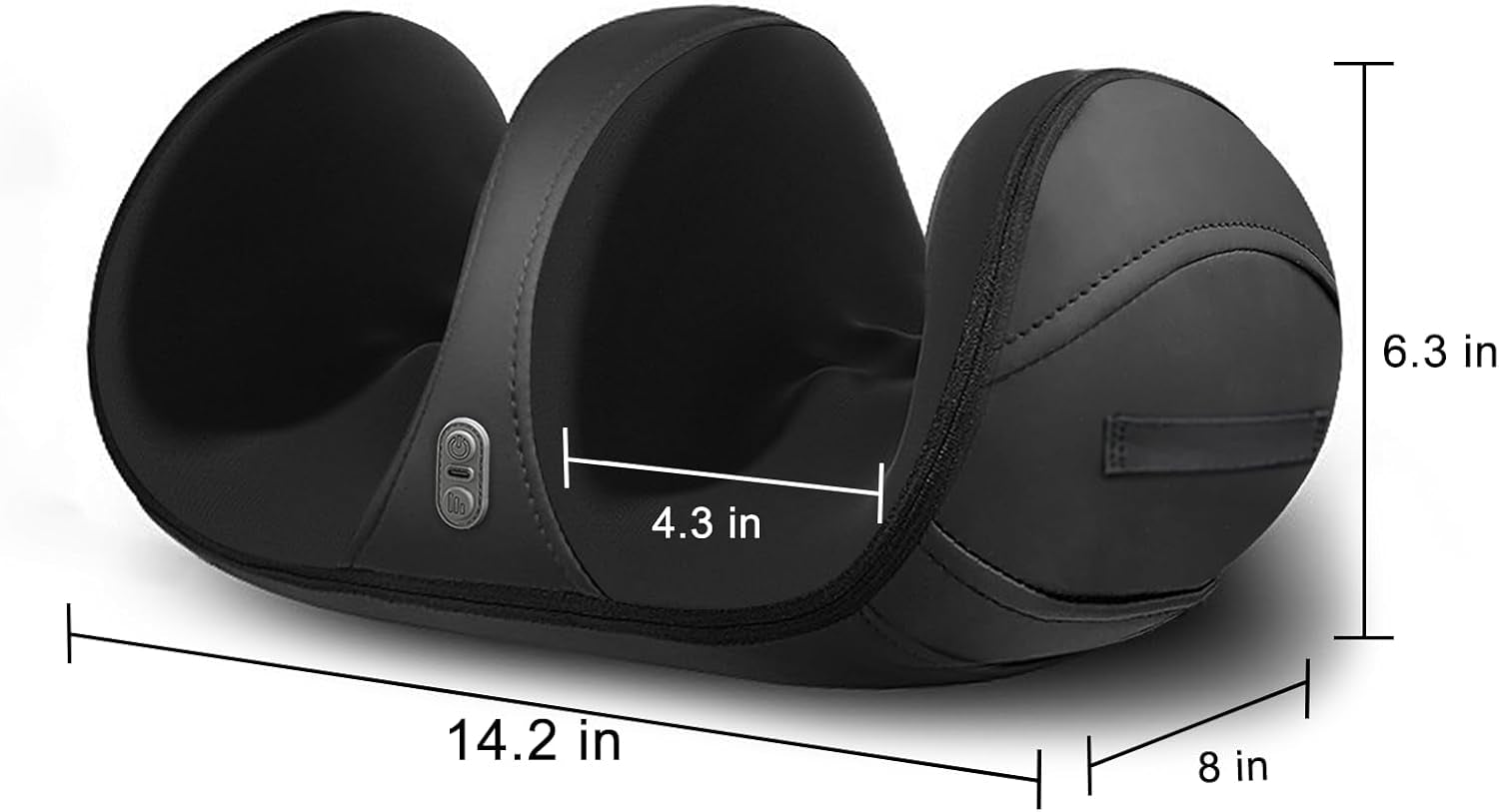 Foot Massager with Heat Christmas Gifts for Women Men,White Elephant Gifts,Shiatsu Foot Massager with Heat,Deep Tissue Foot & Calf Massager with Massage Roller for Pain Relief(Cord-Free)