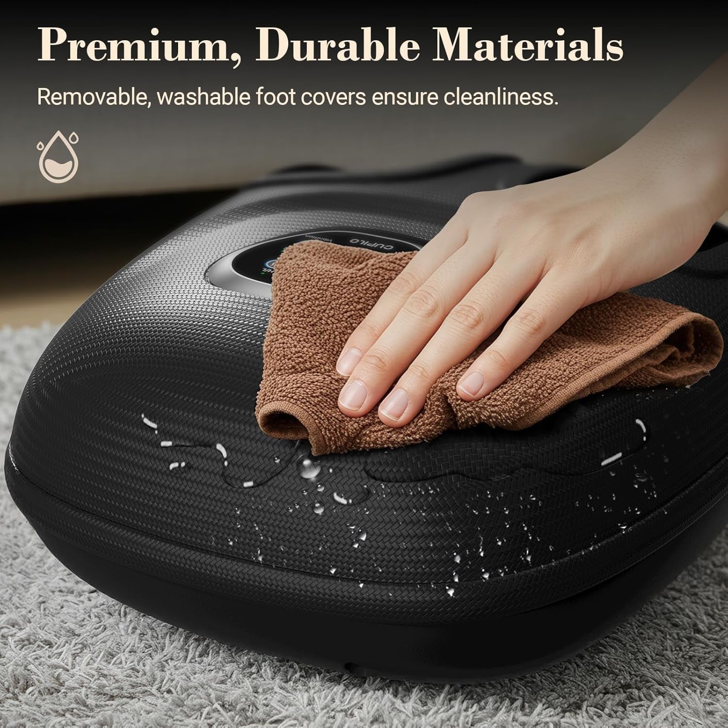 Foot Massager Foot Massager FSA Eligible HSA, Feet Massager with Heat for Plantar Fasciitis Relief, 5 Levels Compression & Vibration Massage for Neuropathy, Christmas Gifts for Women Men, Fits up to 13